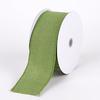 Green Burlap Ribbon 2.5