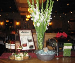 white gladiolus arrangement