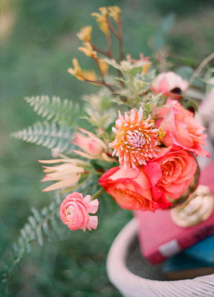 Coral Wedding Bouquet