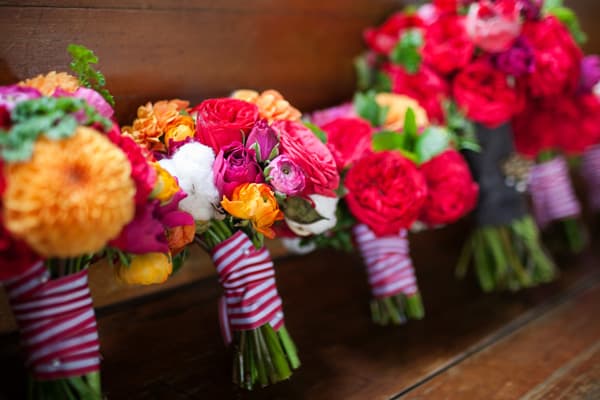 DIY Bouquet Wrap Inspiration vibrant colors