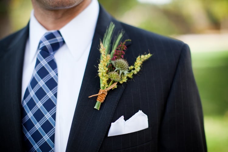 Fall Wildflower boutonniere