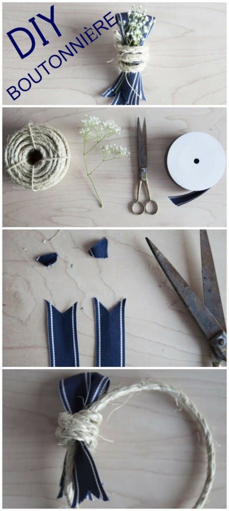 DIY boutonniere - flower tutorials
