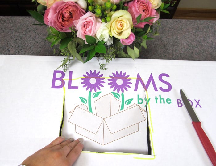 Using a box to transport arrangements