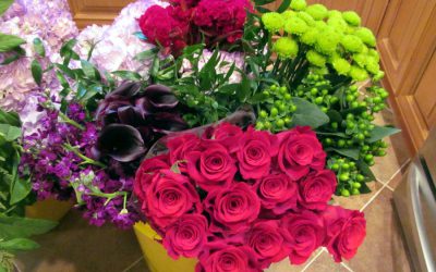 Make A Tall Hydrangea Arrangement
