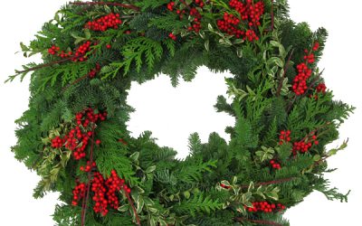 Make A Holiday Wreath with Evergreens
