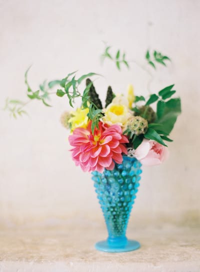 Antiquing for DIY Wedding Centerpieces