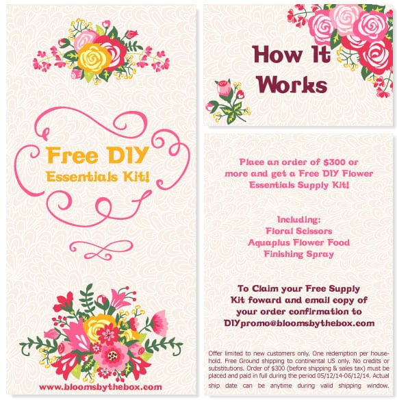 Get Free DIY Flower Supplies with Wholesale Flowers!