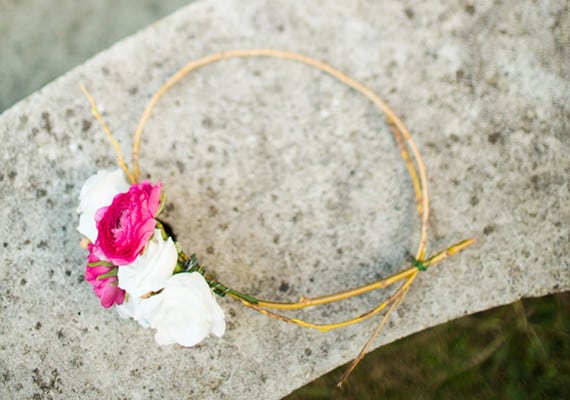 DIY ranuculus flower crown