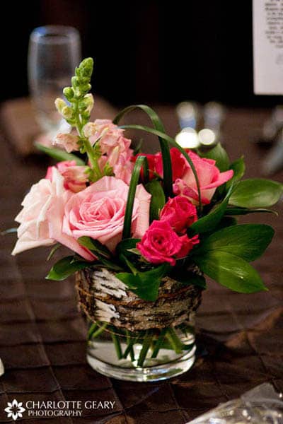 pink centerpeice