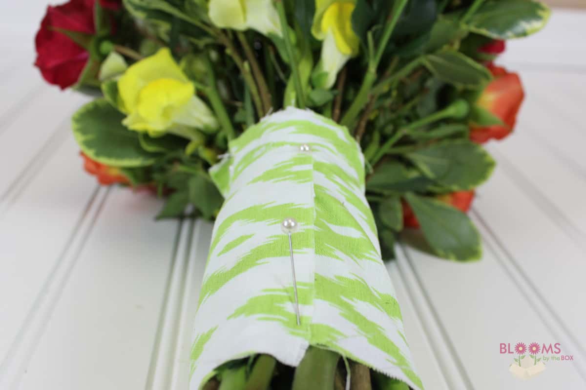 Step 6 Pin the Wrap Down