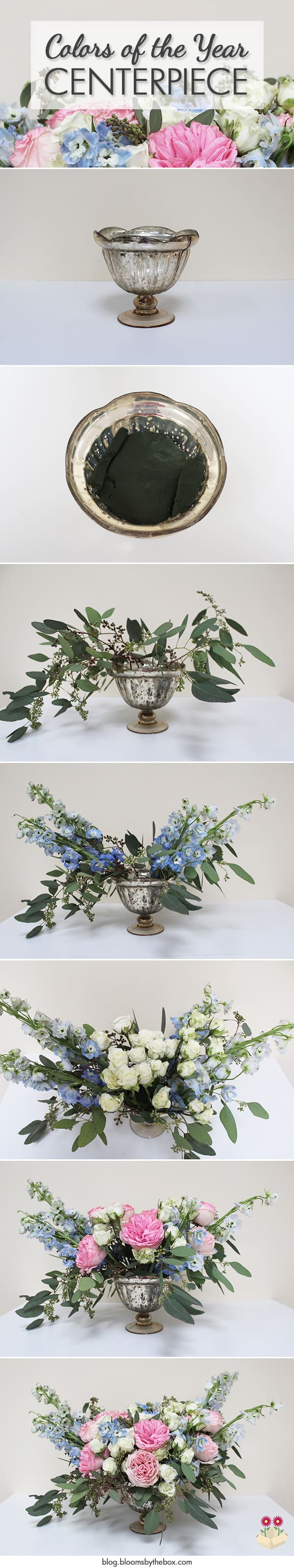 Colors of the Year Centerpiece-DIY Pedestal Centerpiece Tutorial