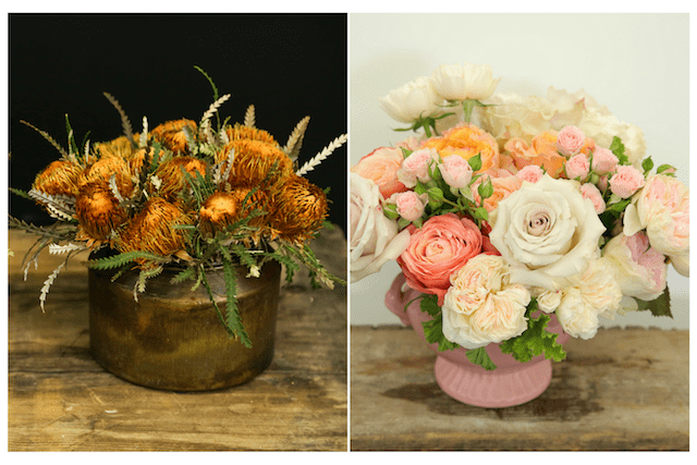 Rustic + Vintage Arrangements With Touches of Fall Colors