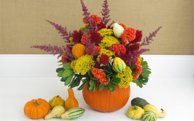 DIY Fall Pumpkin Centerpiece