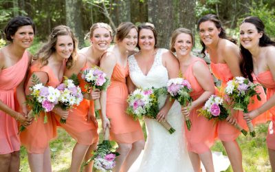 Beautiful Rustic Soft Orange DIY Wedding