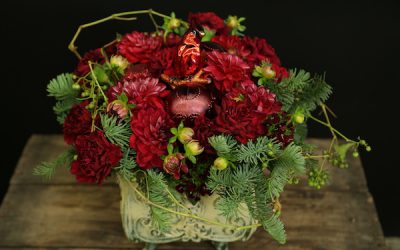 Create Floral Arrangements in Shades of Red