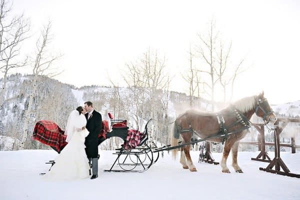 Winter Wonderland Inspired Wedding
