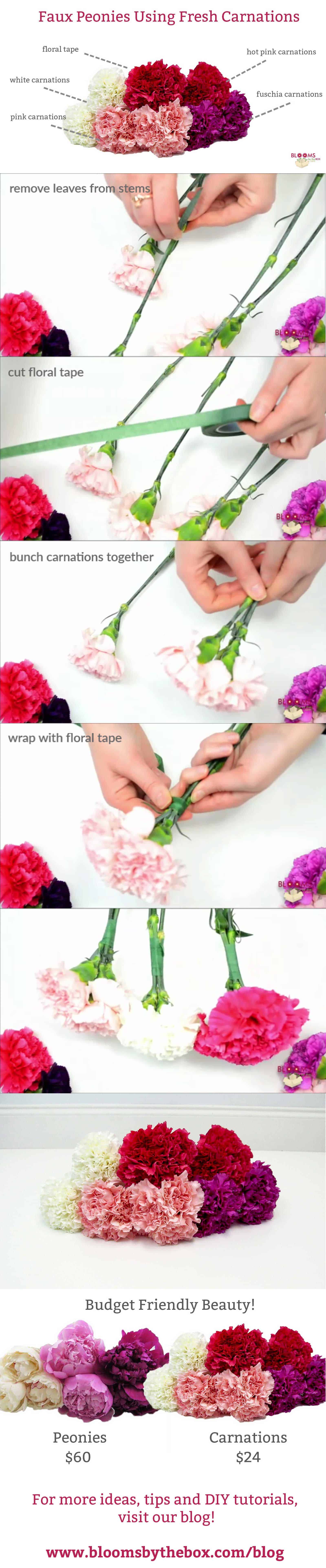 faux peonies