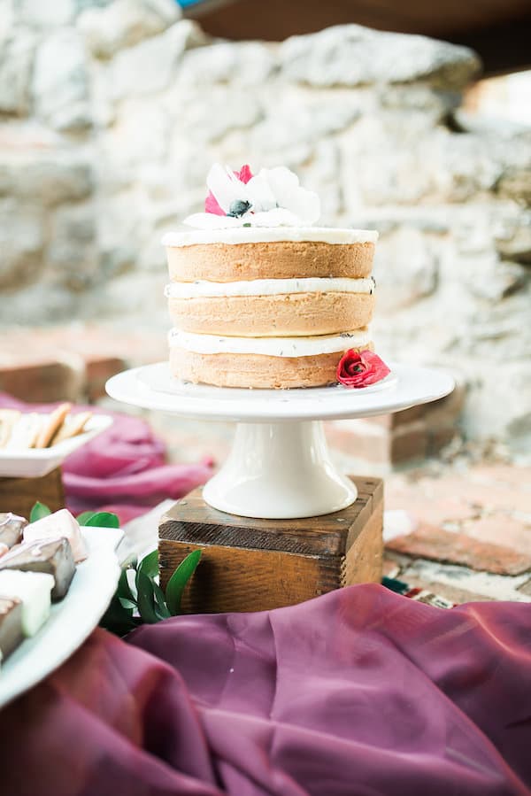 springtime blooms by the box 3 layer wedding cake