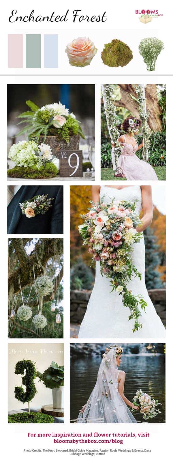 enchanted forest wedding theme kit from Blooms by the Box