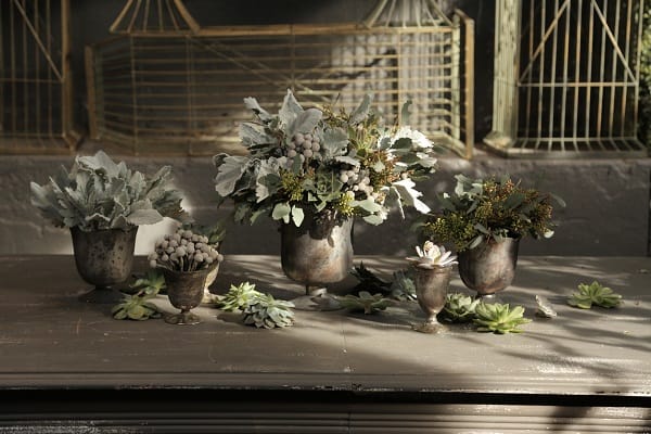 Black Southern Belle, DIY, tutorial, grey centerpiece, floral centerpiece, DIY