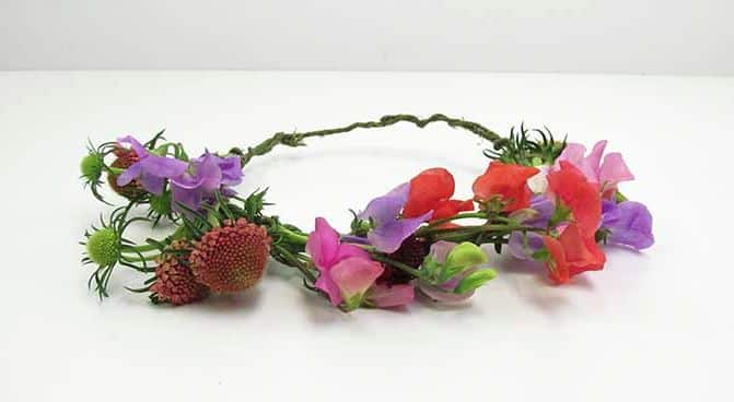 DIY Sweet Pea Flower Crown