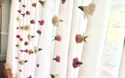 Behind The Bloom: Bridal Shower Flower Curtain