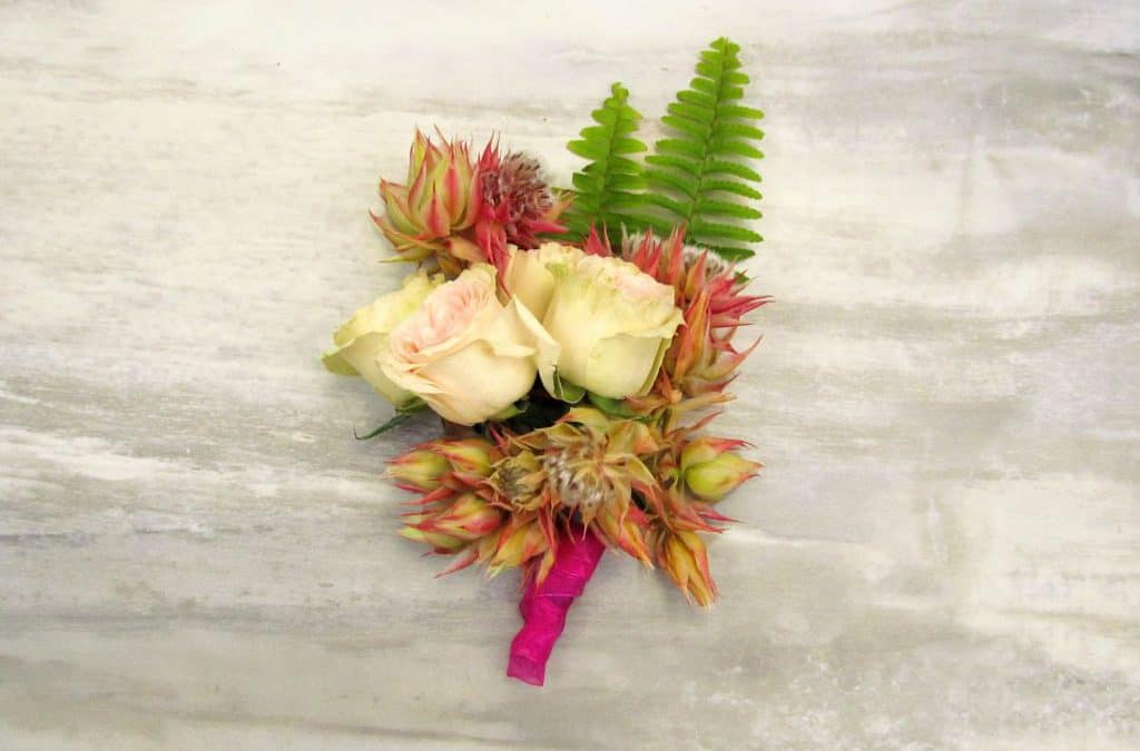 DIY Blushing Bride Boutonniere