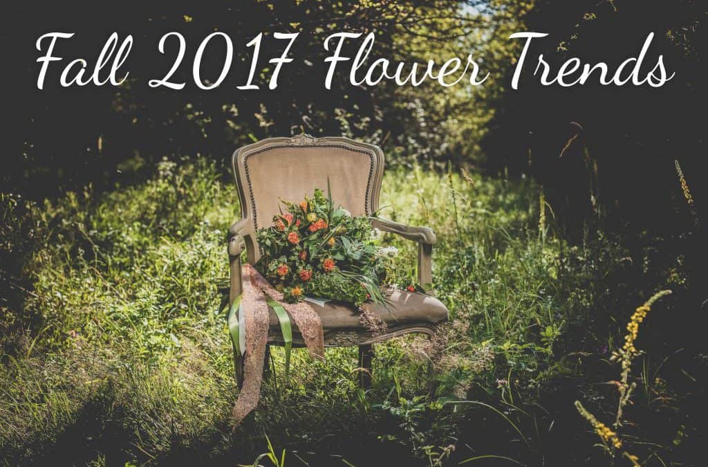 2017 fall flower trends chair with flowers on it