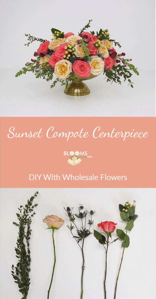 sunset compote centerpiece