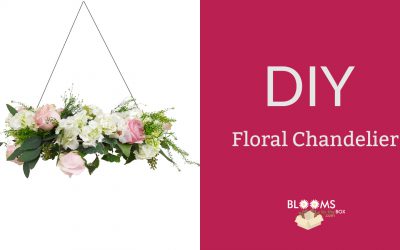 DIY Flower Chandelier