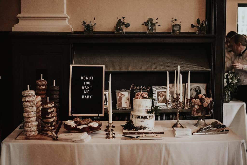 wedding donut bar