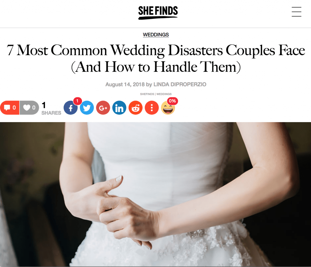 bride with clasped hands
