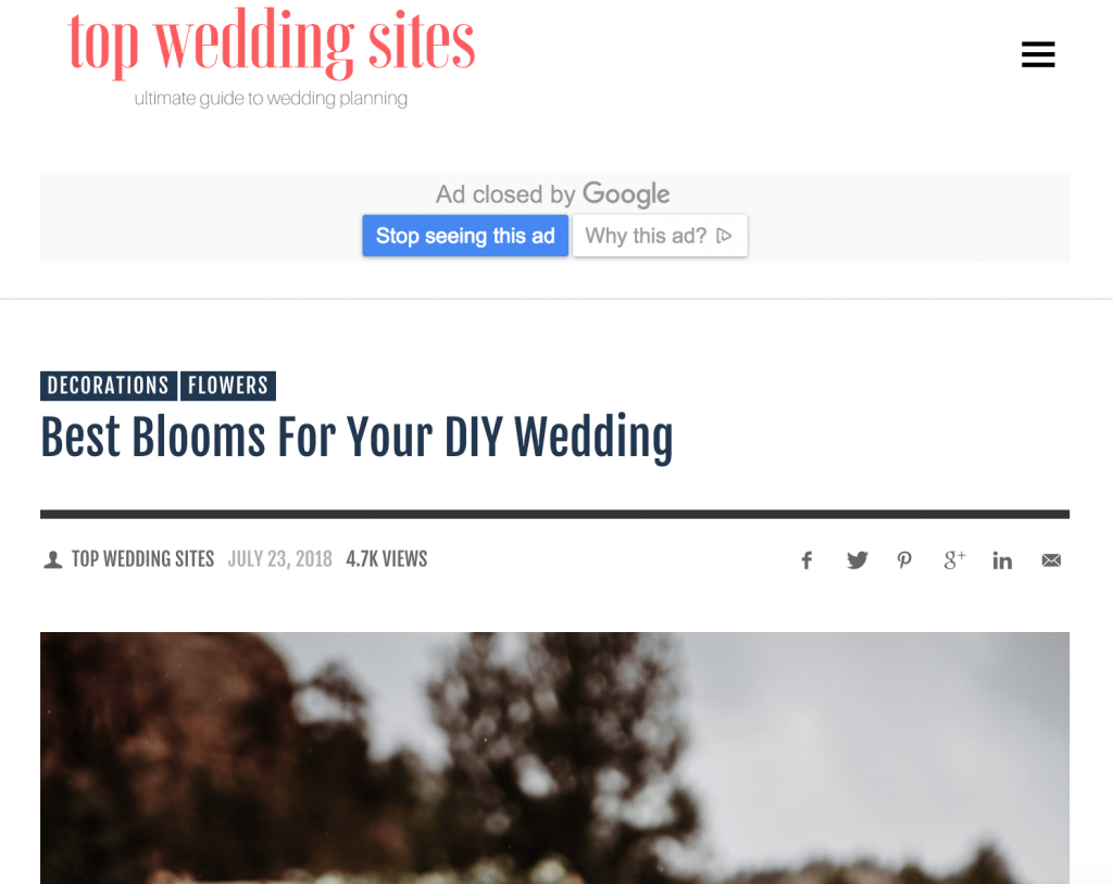 topweddingsites.com webpage screenshot