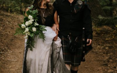 Eastern Oregon Green Forest Wedding