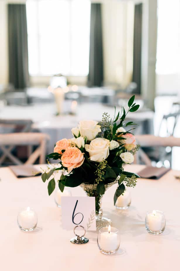 industrial wedding party centerpiece