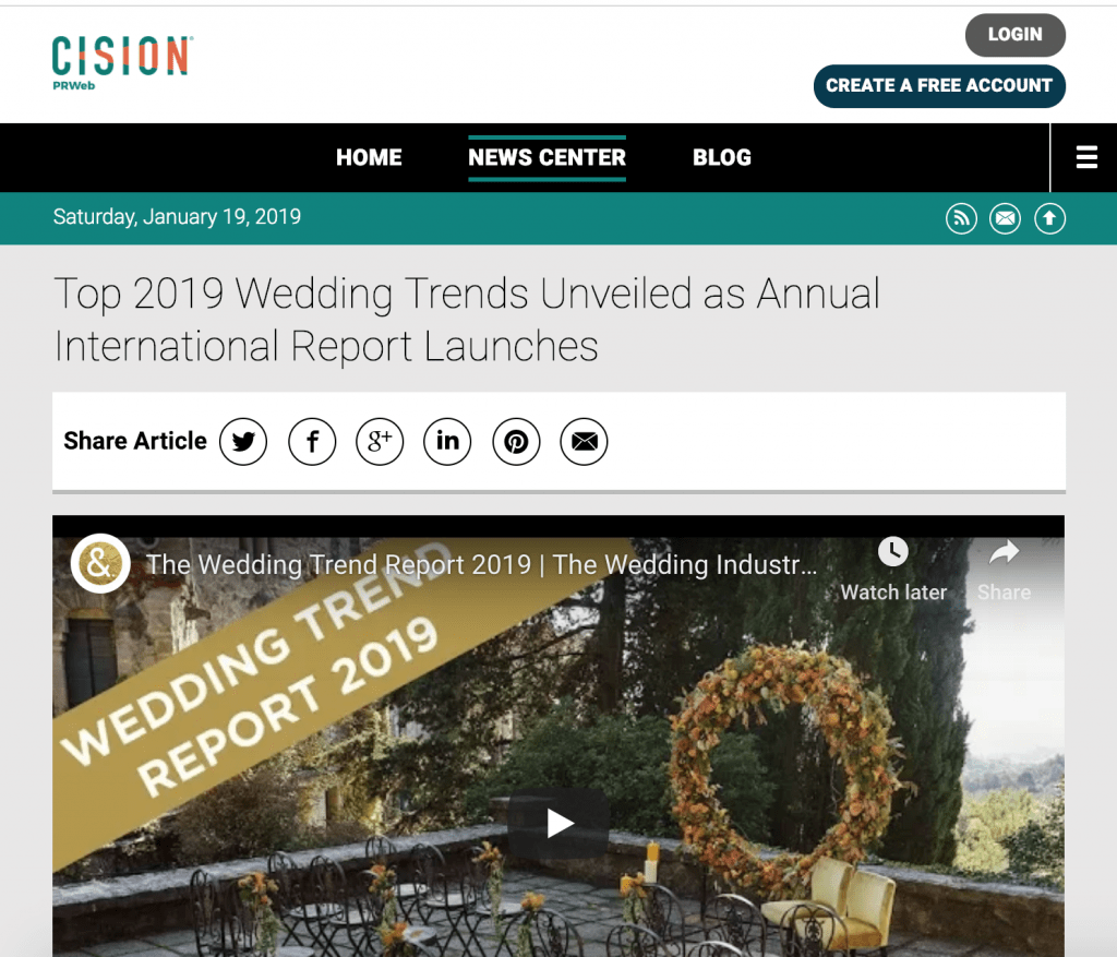 PR Web Homepage Screenshot