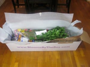 Blooms by the box DIY Wedding Flower Game Plan box of flowers