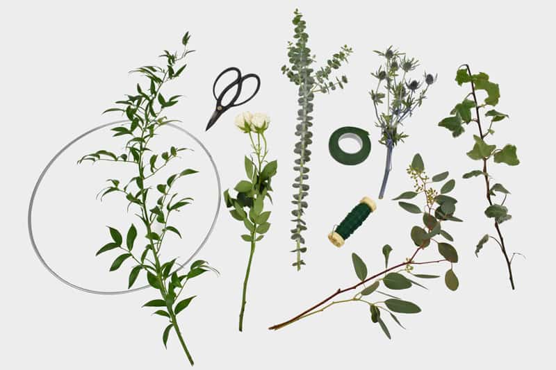 DIY Reception Wreath Supplies