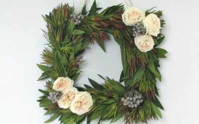 Customized DIY Square Wreath with Fresh Flowers