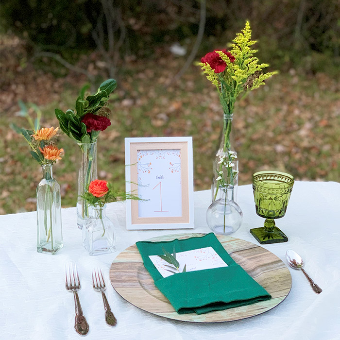 Fall Boho Floral Tablescape