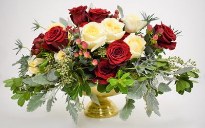 DIY Christmas Centerpiece Featured on Emmaline Bride
