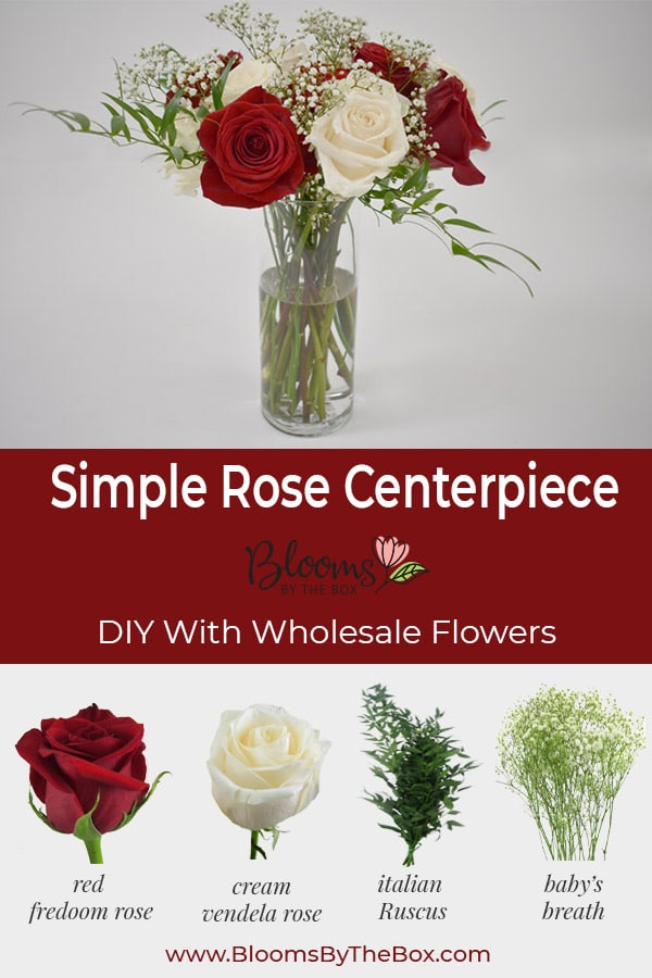 Blooms by the Box finished Rose Centerpiece