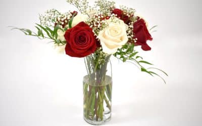 “How-to” Make a Simple Rose Centerpiece