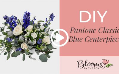 DIY Pantone Classic Blue Centerpiece