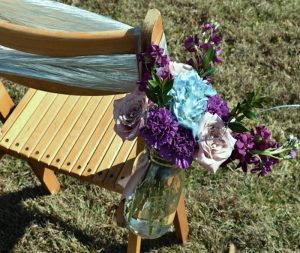 DIY Aisle Chair Flowers