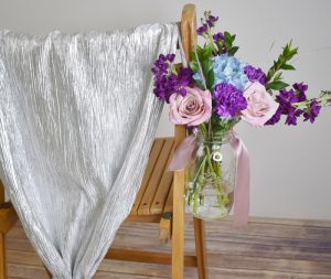 DIY Aisle Chair Flowers