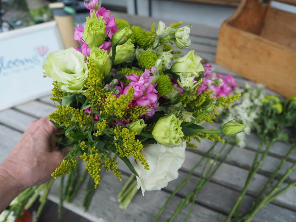 creating wildflower bouquet