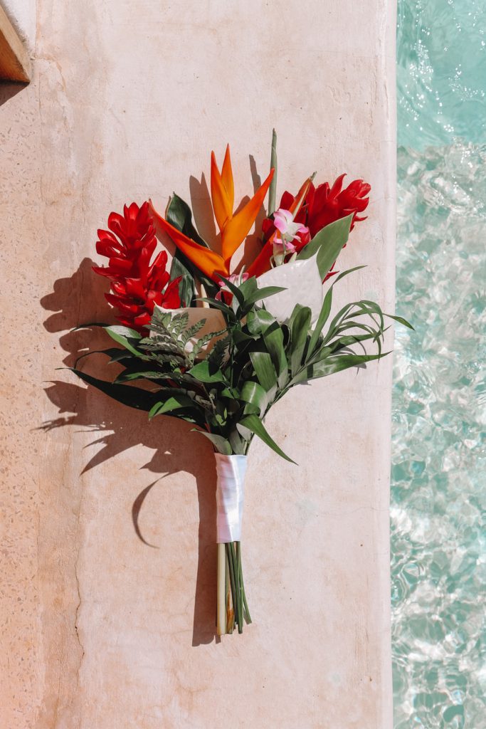 Tropical Flower themed bouquet