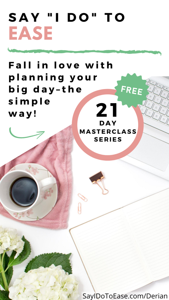 Computer with a cup of coffee and the words Say I do to Ease