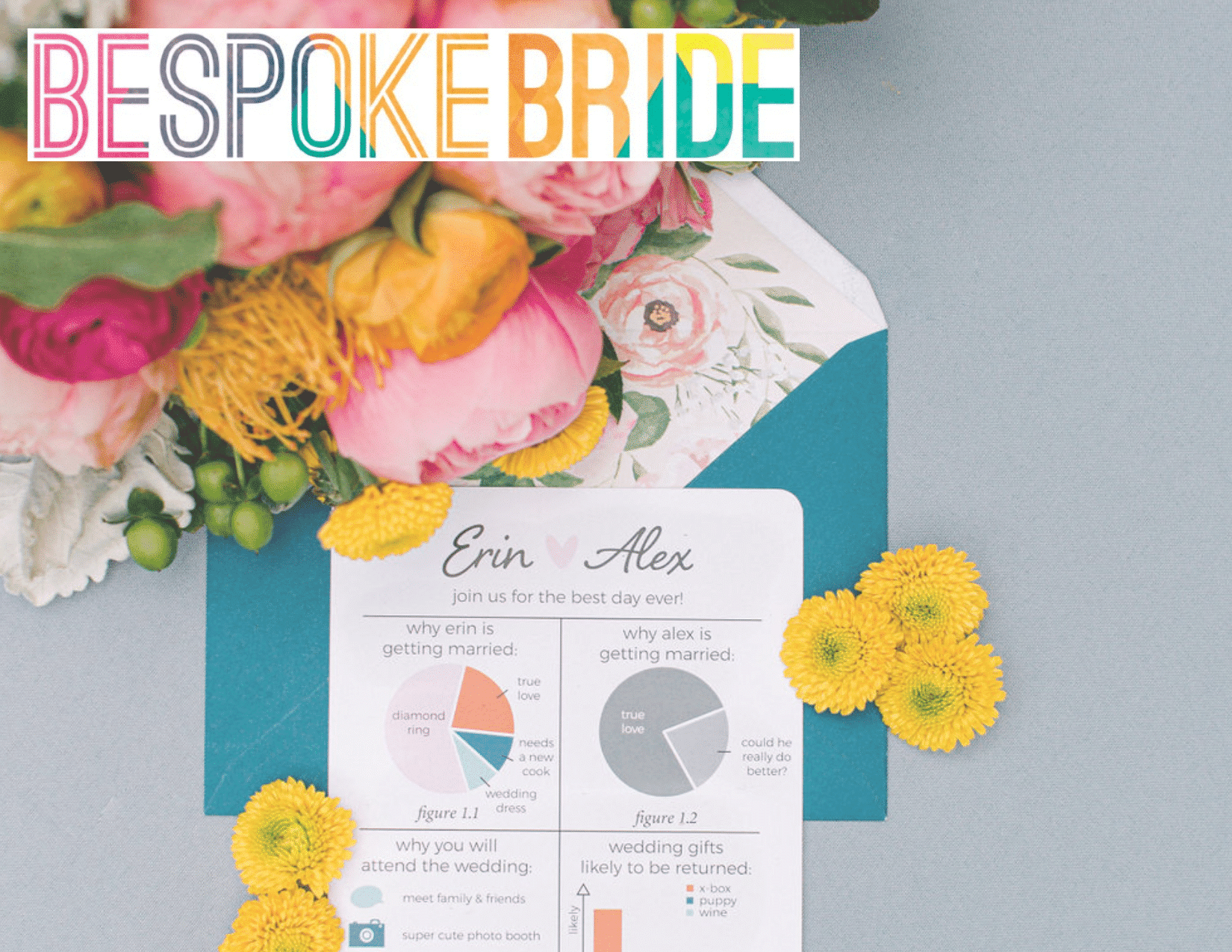 Colorful Wedding invitation